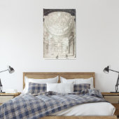 Binnenkant van de kathedraal van St.Paul, 1817 Canvas Afdruk (Insitu (Slaapkamer))