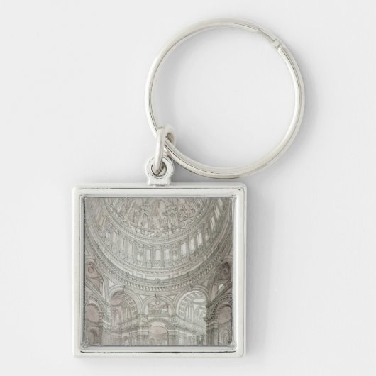 Binnenkant van de kathedraal van St.Paul, 1817 Sleutelhanger (Voorkant)