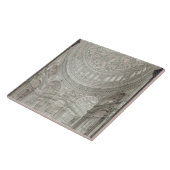 Binnenkant van de kathedraal van St.Paul, 1817 Tegeltje (Zijkant)