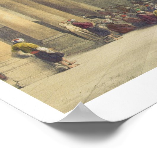 Binnenkant van de moskee van de metwalys in Caïro, Poster (Hoek)