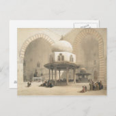 Binnenkant van de moskee van de Sultan El Ghoree,  Briefkaart (Voorkant / Achterkant)