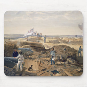 Binnenkant van de Redan, bord uit 'The Seat of War Muismat