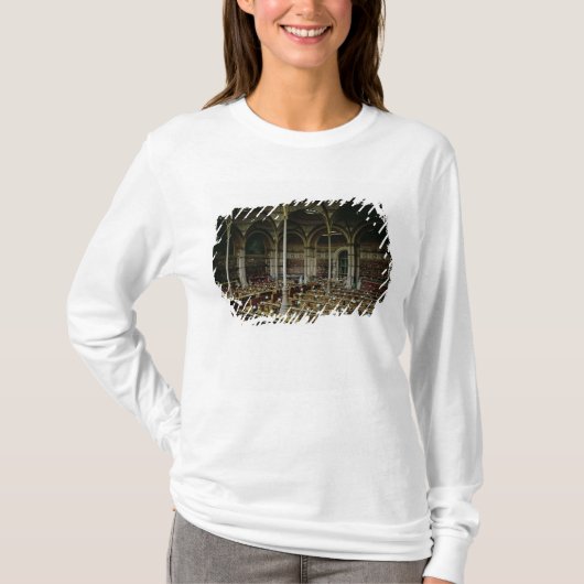 Binnenkant van de "Salle des Imprimes", 1868 T-shirt (Voorkant)