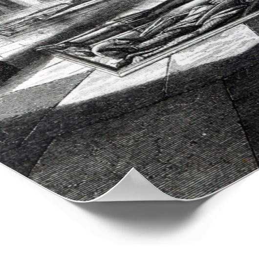 Binnenkant van de Temple Church Poster (Hoek)