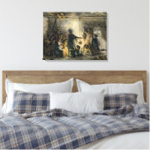 Binnenkant van een kolenmijnenhoed canvas afdruk (Insitu (Slaapkamer))