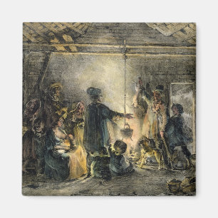 Binnenkant van een kolenmijnenhoed magneet