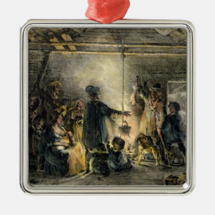 Binnenkant van een kolenmijnenhoed metalen ornament