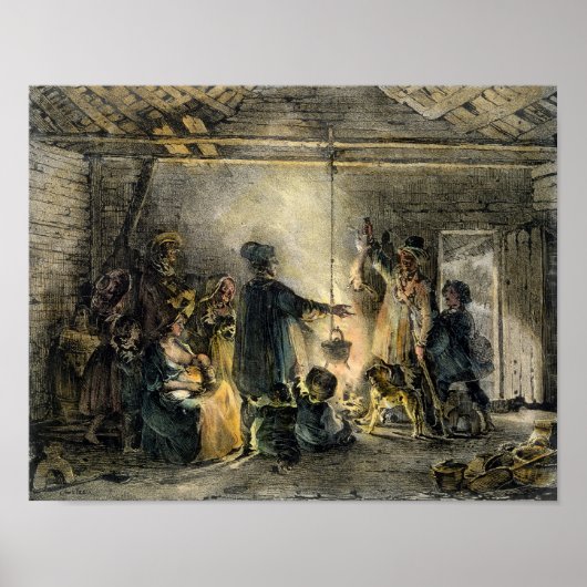 Binnenkant van een kolenmijnenhoed poster (Voorkant)