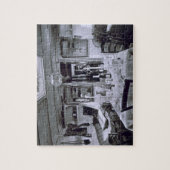 Binnenkant van een Nijlboot (foto van B&w) Legpuzzel (Verticaal)