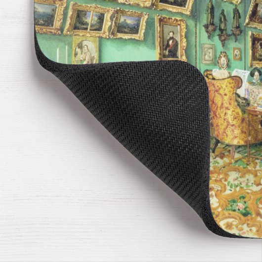 Binnenkant van een woonkamer, 1847 muismat (Hoek)