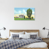 Binnenkant van Jesuit Chapel in het Oude Franse Ca Canvas Afdruk (Insitu (Slaapkamer))