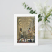 Binnenkant van St. George's Chapel, 1838 (kleurenl Briefkaart (Staand voorkant)