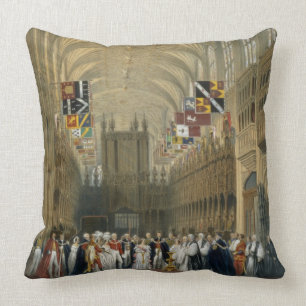 Binnenkant van St. George's Chapel, 1838 (kleurenl Kussen