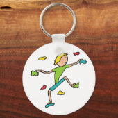 Binnenkledderen Sleutelhanger (Achterkant)