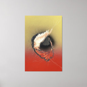 Binnenkomen op een Vleugel en een Gebed Canvas Afdruk