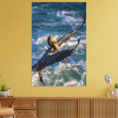 Binnenkomen voor een landing canvas afdruk (Insitu (Woonkamer))