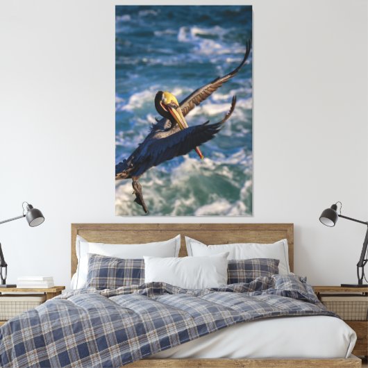 Binnenkomen voor een landing canvas afdruk (Insitu (Slaapkamer))
