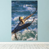 Binnenkomen voor een landing canvas afdruk (Insitu (Houten vloer))