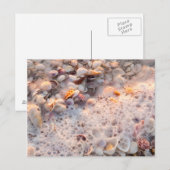 Binnenkomend Surf en zeeschelpen op het eiland San Briefkaart (Voorkant / Achterkant)