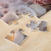 Binnenkomend Surf en zeeschelpen op het eiland San Legpuzzel (Zijkant)