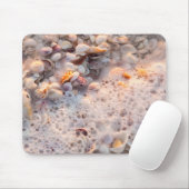 Binnenkomend Surf en zeeschelpen op het eiland San Muismat (Met muis)