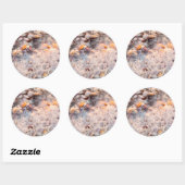 Binnenkomend Surf en zeeschelpen op het eiland San Ronde Sticker (Vel)