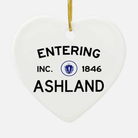 Binnenkomst Ashland Keramisch Ornament (Voorkant)