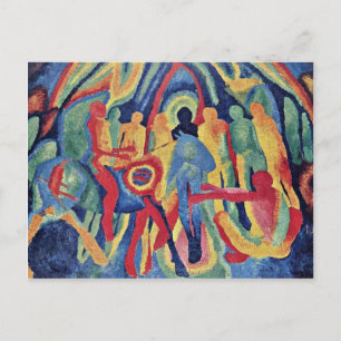 binnenkomst in Jeruzalem door Morgner Wilhelm Briefkaart