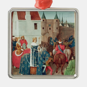 Binnenkomst in Parijs van koning Jean II Le Bon Metalen Ornament