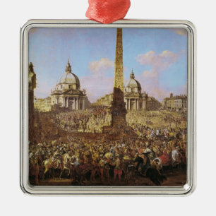 Binnenkomst in Rome van Jerzy Ossolinski Metalen Ornament