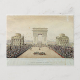 Binnenkomst Napoleon III in Parijs Briefkaart