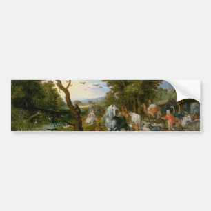 Binnenkomst van de dieren in de ark van Noah (Brue Bumpersticker