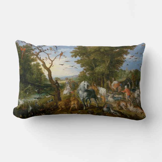 Binnenkomst van de dieren in de ark van Noah (Brue Kussen (Voorkant)