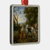 Binnenkomst van de dieren in de ark van Noah (Brue Metalen Ornament (Rechts)