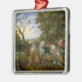 Binnenkomst van de dieren in de ark van Noah (Brue Metalen Ornament (Links)