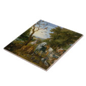 Binnenkomst van de dieren in de ark van Noah (Brue Tegeltje (Zijkant)