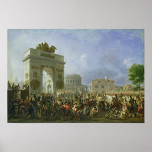 Binnenkomst van de Imperial Guard in Parijs Poster