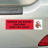 BINNENKOREN BEWAREN WEG. BUMPERSTICKER (Op auto)