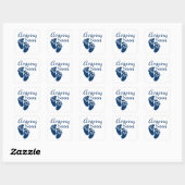 Binnenkort aankomen vierkante sticker (Vel)