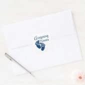 Binnenkort aankomen vierkante sticker (Envelop)