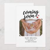Binnenkort babymeisje Zwangerschap Aankondiging (Voorkant / Achterkant)