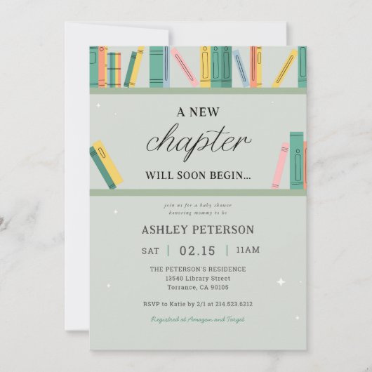 Binnenkort begint een nieuw Baby shower Kaart (Voorkant)