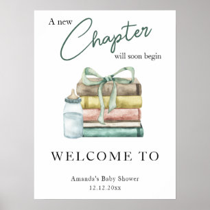 Binnenkort begint een nieuw baby shower poster