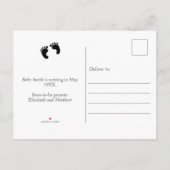 Binnenkort beschikbaar Foto Zwangerschap Aankondig Aankondigingskaart (Achterkant)