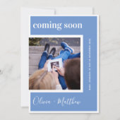 Binnenkort beschikbaar Moderne fotozwangerschap Aankondiging (Voorkant)