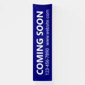 Binnenkort beschikbaar op de website van Navy Blue Spandoek (Verticaal)