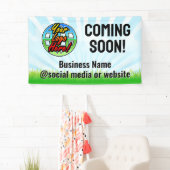 Binnenkort beschikbaar Zakelijke aankondiging Logo Spandoek (Insitu)