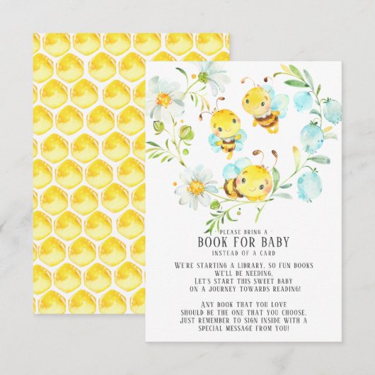 Binnenkort bij Bee Familie van 3 Bijenboek voor Ba Informatiekaartje (Voorkant / Achterkant)