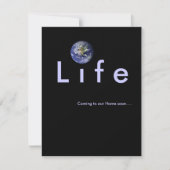 Binnenkort bij ons thuis: baby shower-uitnodiging kaart (Voorkant)