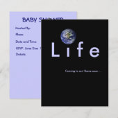 Binnenkort bij ons thuis: baby shower-uitnodiging kaart (Voorkant / Achterkant)